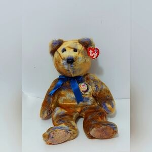 Ty Beanie Buddies Clubby III  Teddy Bear, Official Club Bear-Retired